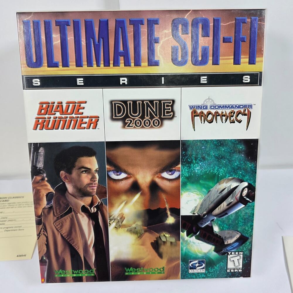 ULTIMATE SCI-FI SERIES: Blade Runner/Dune 2000/Prophecy PC BIG BOX Win95/98 CIB
